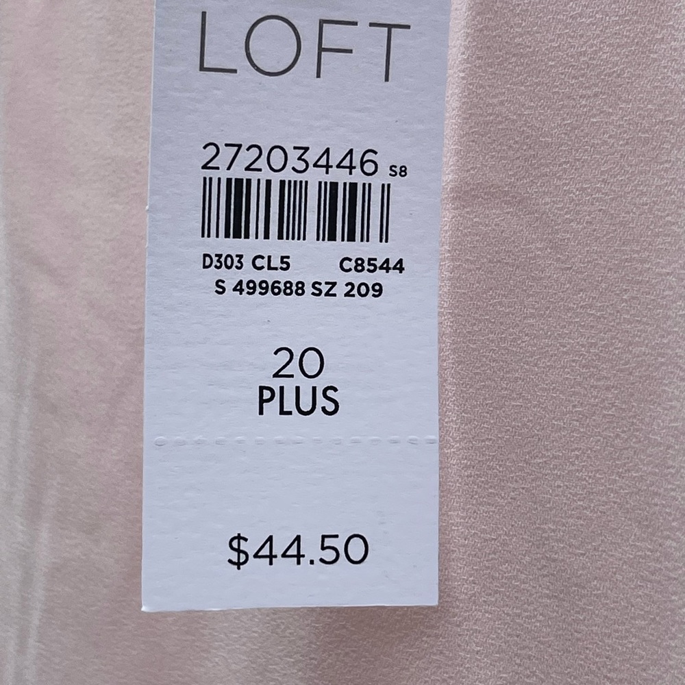 Loft - pink sleeveless blouse. NWT - Picture 4 of 5
